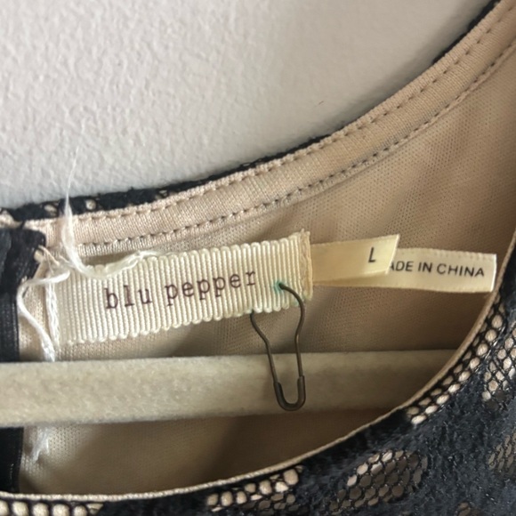 Blu Pepper Black Lace Mini Dress - Picture 4 of 6